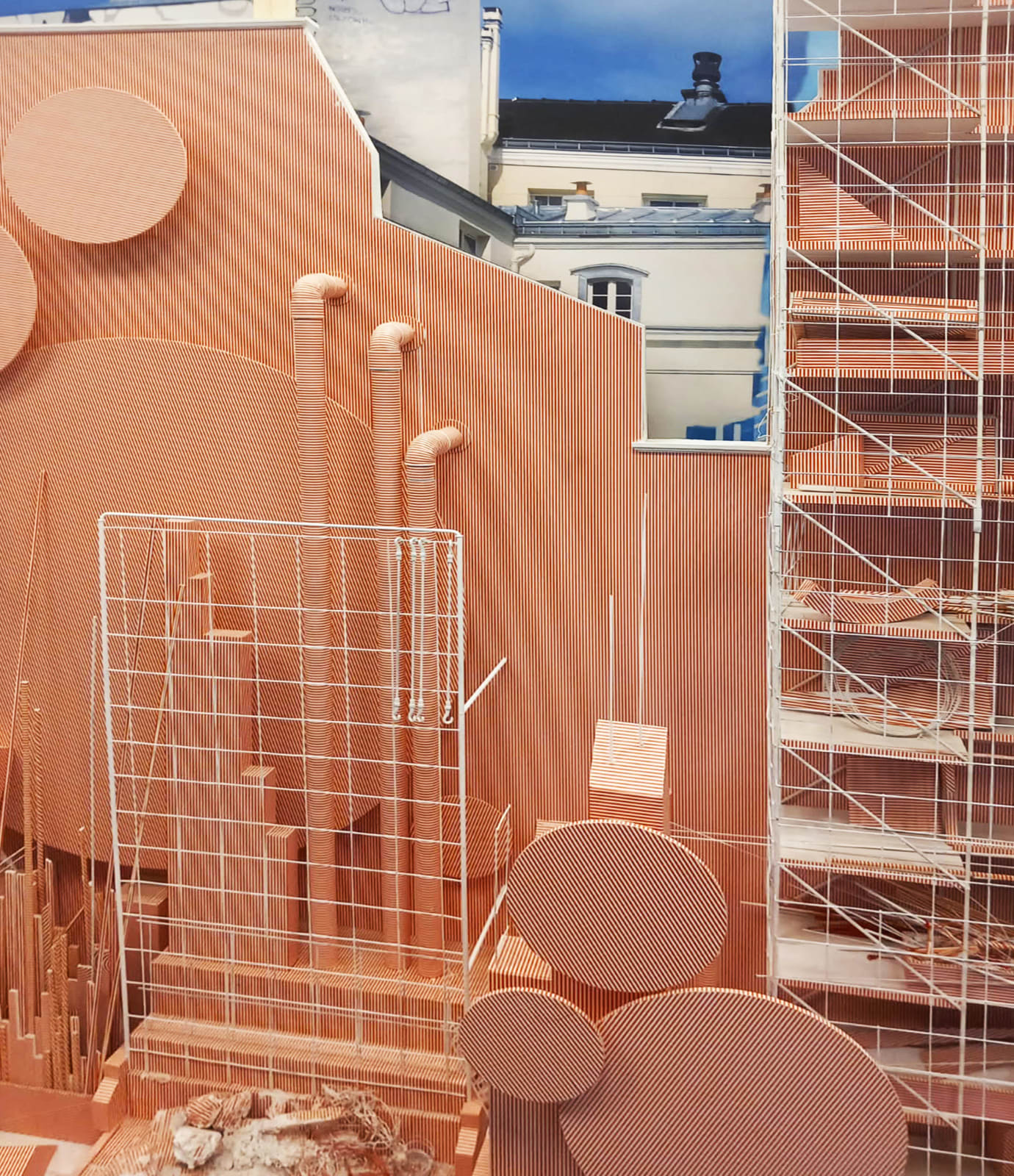 Manuel Mérida, Maquette Usuyuki Chantier - Place Igor Stravinsky / Centre Pompidou, 2015-2025