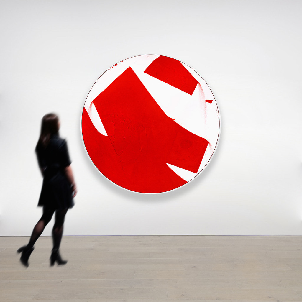 Manuel Mérida, Cercle Blanc et Rouge n.3, 2016