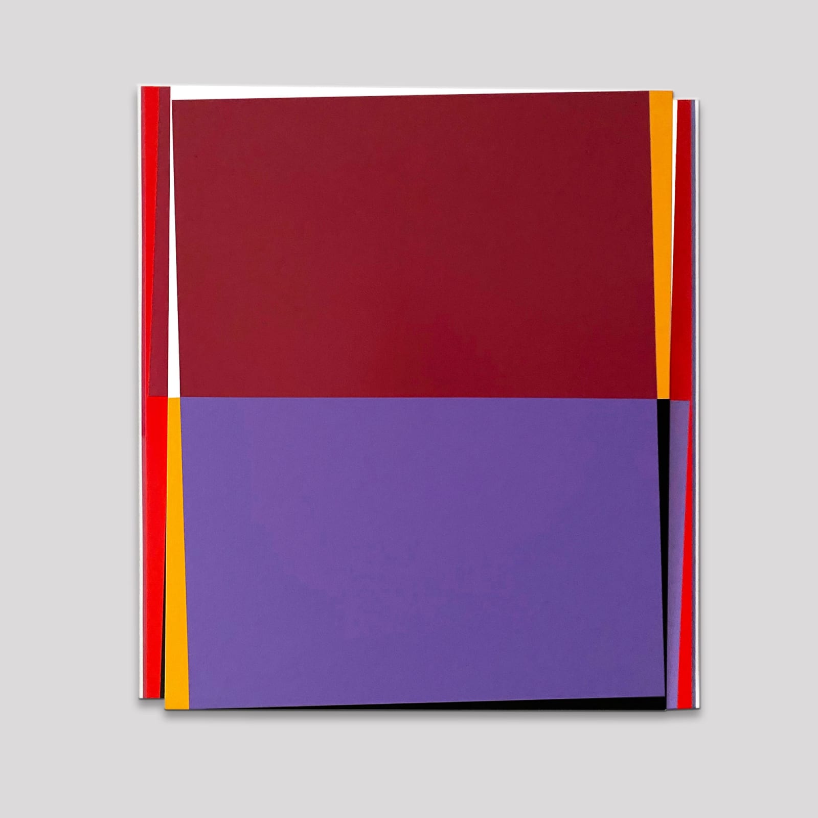 René Ugarte, Deux plans + bords de couleur, 2024