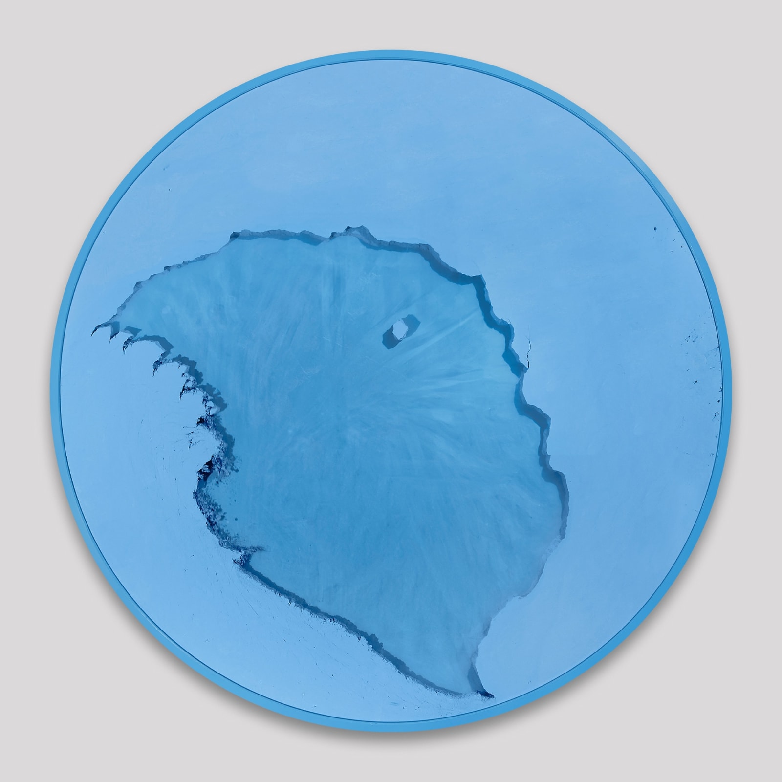 Manuel Mérida, Cercle bleu Cyan, 2023