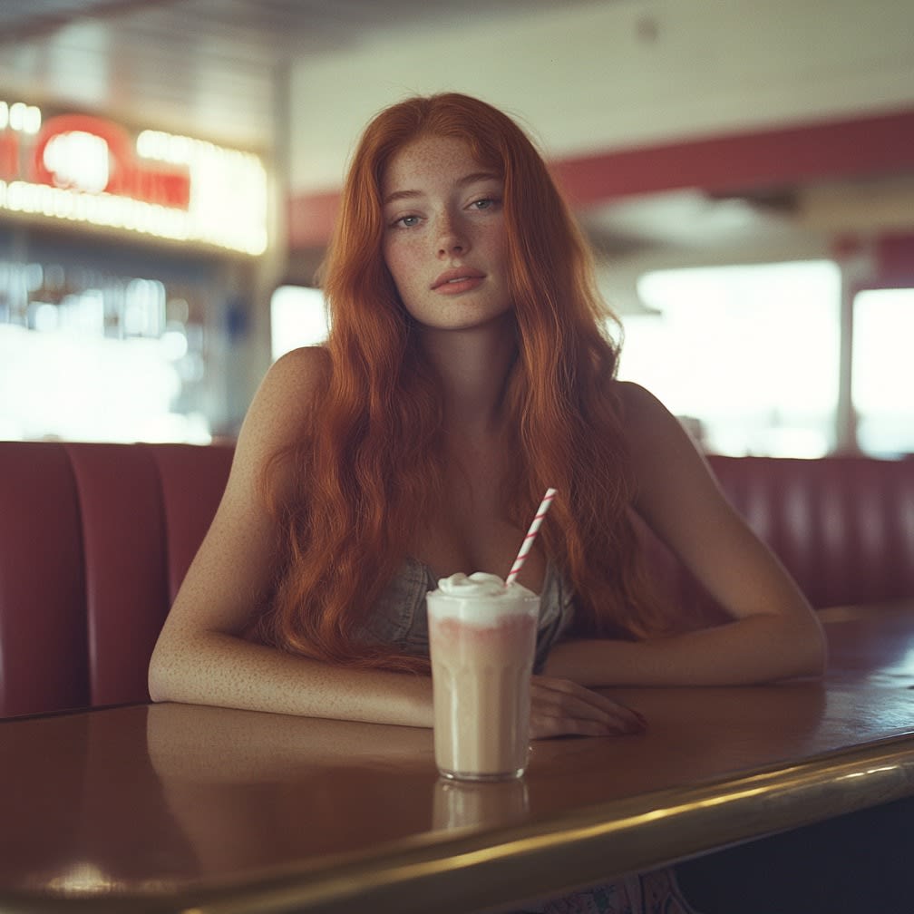 Yigal Ozeri, Milkshake Aesthetic, 2025