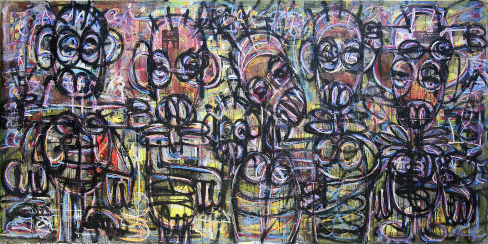 Aboudia, Nouchi Graffiti: Les Enfants d'Abidjan, 2021