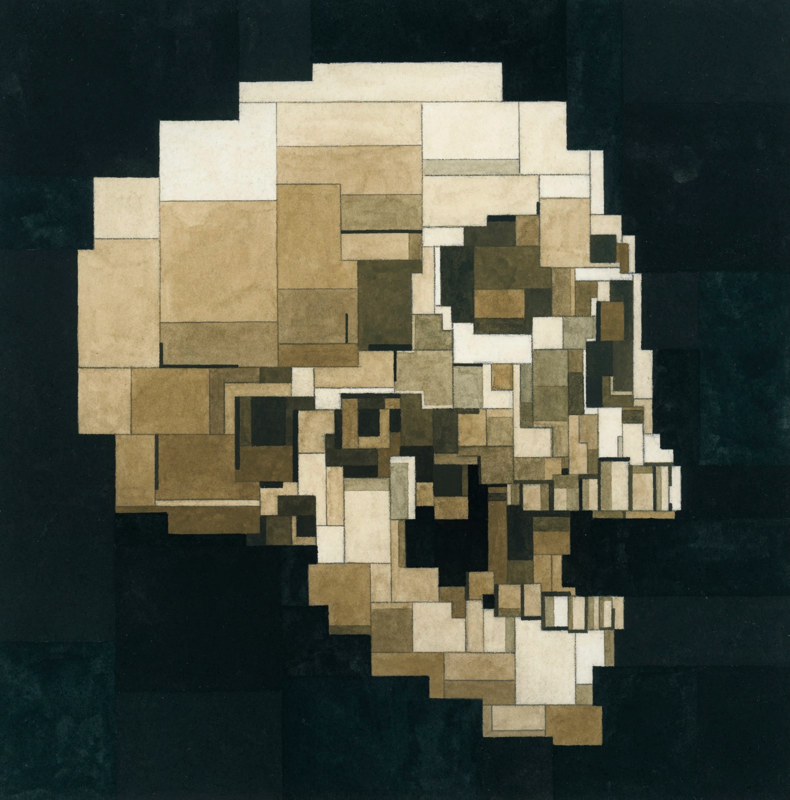 Adam Lister, Human Skull, 2022