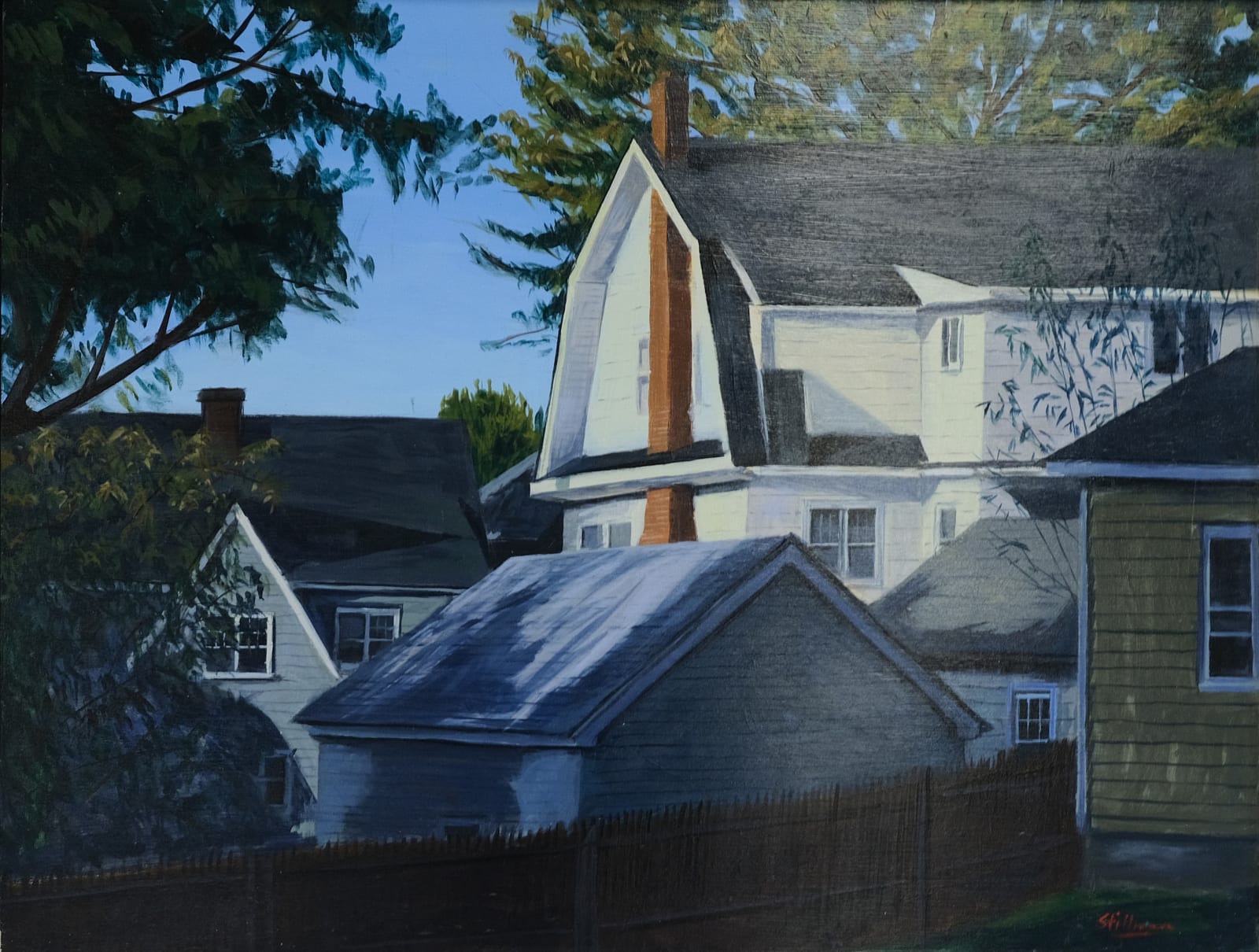 Susan Stillman, Rooftops, 2022