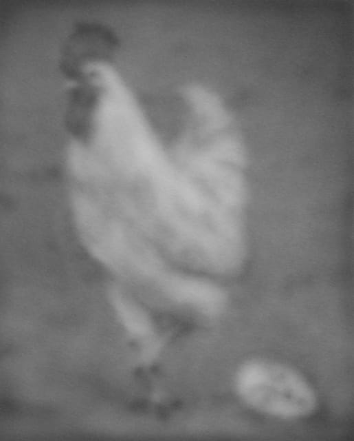 Sherry Kerlin, The Chicken Who Layed a Masterpiece, 2021