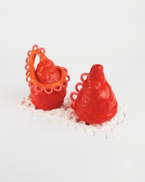Bianca Kann, Untitled (Red Diptych), 2018