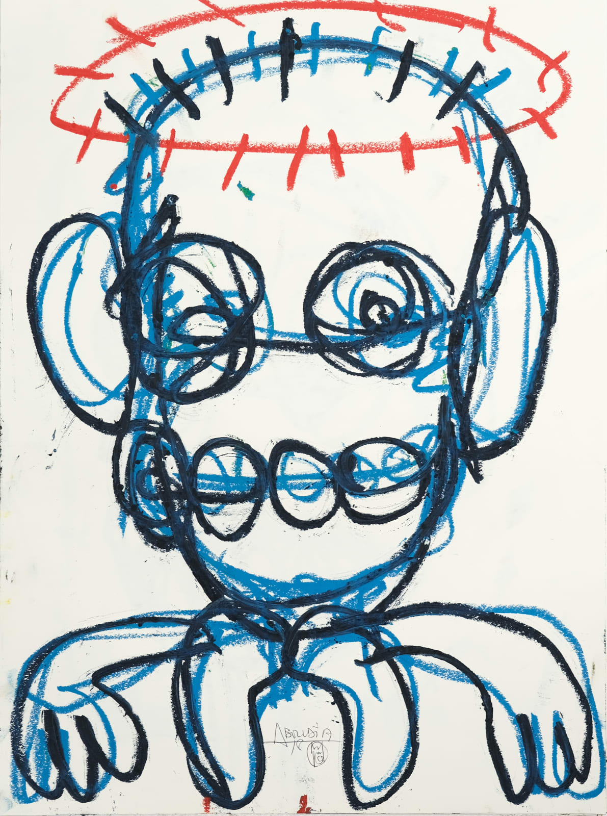 Aboudia, Petit Ange, 2021