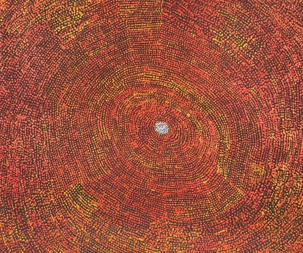 Sarah Napurrurla Leo, Ngapa Jukurrpa (Water Dreaming) - Puyurru, 2021
