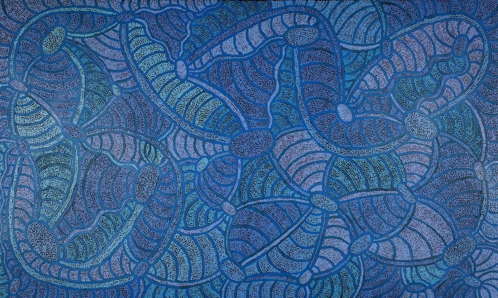 Judith Nungarrayi Martin, Janganpa Jukurrpa (Brush-tail Possum Dreaming), 2023