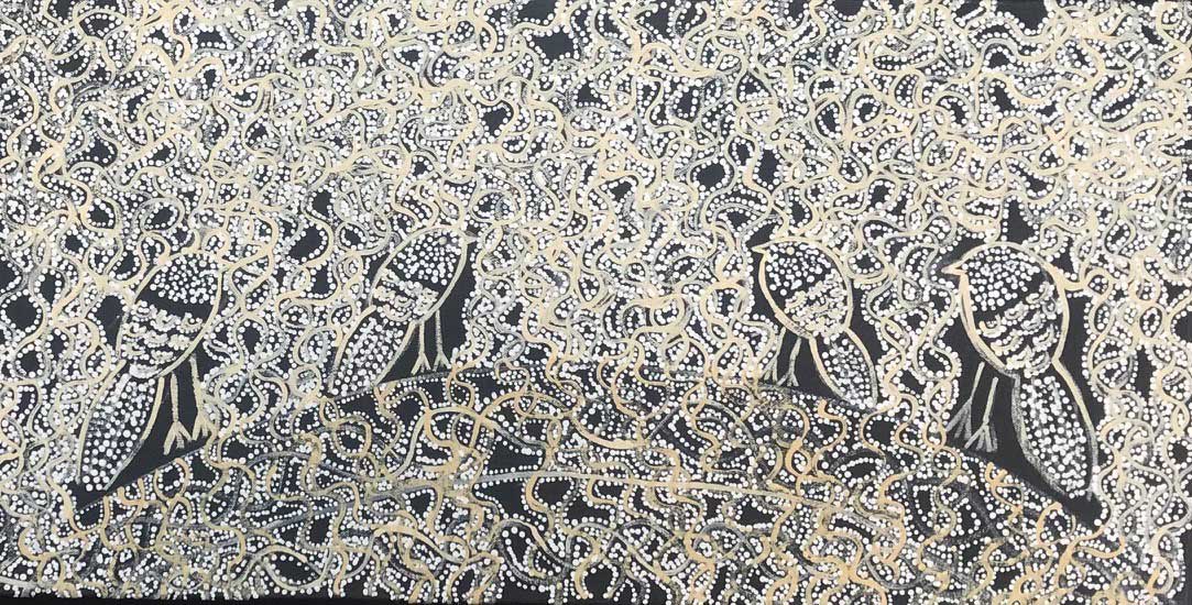 Geraldine Napangardi Granites, Jurlpu kuja kalu nyinami Yurntumu-wana (Birds that live around Yuendumu), 2018