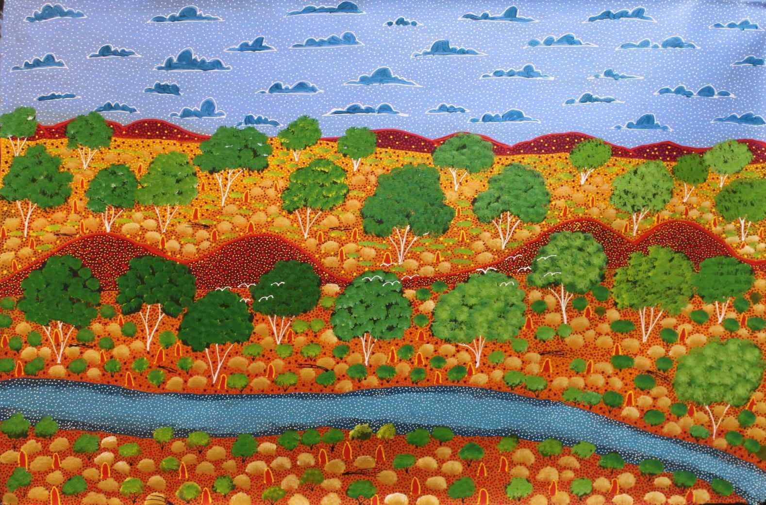 Selina Teece Pwerle, My father's Country, 2023