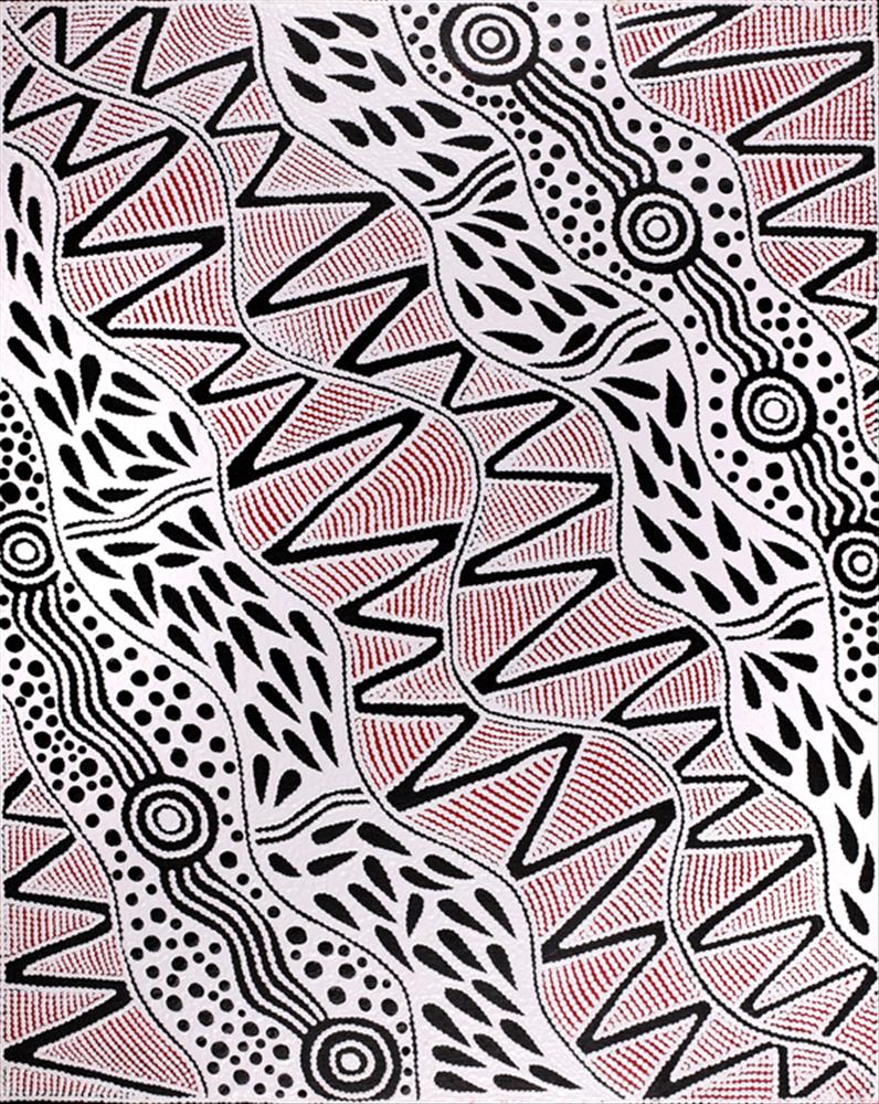 Ursula Napangardi Hudson, Pikilyi Jukurrpa (Vaughan Springs Dreaming), 2021