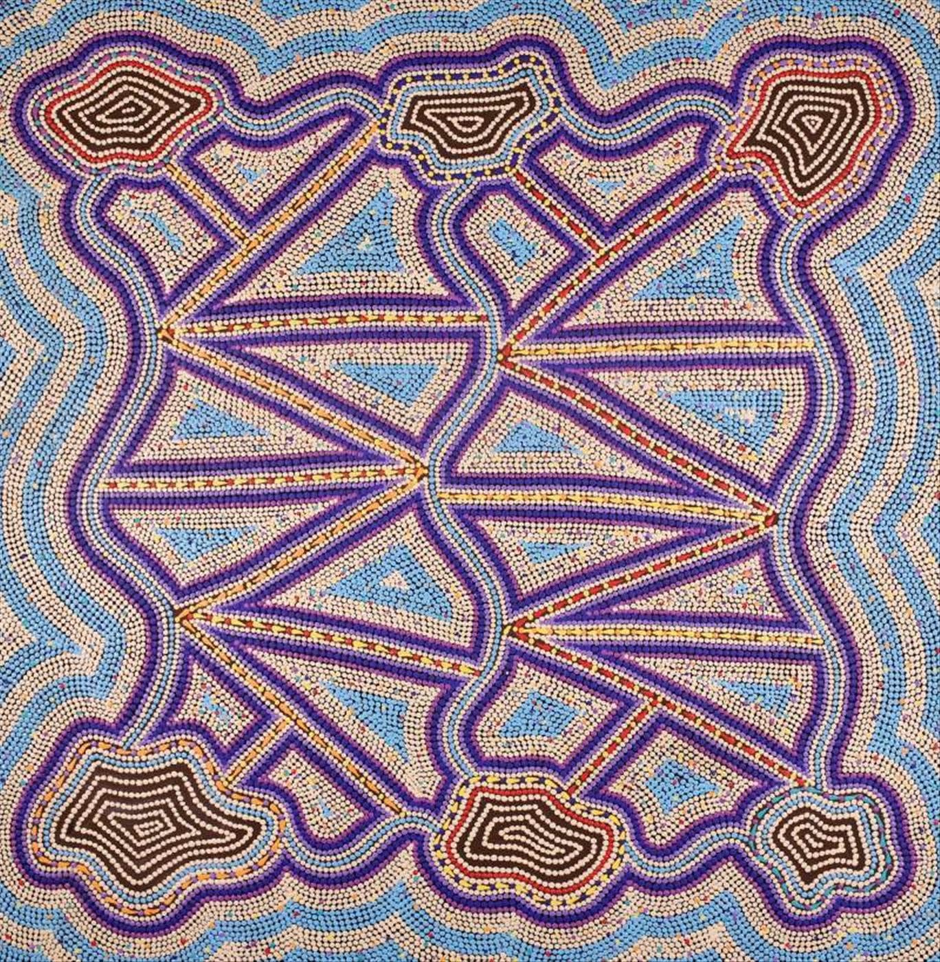 Louise Nangala Egan, Ngapa Jukurrpa (Water Dreaming), 2022