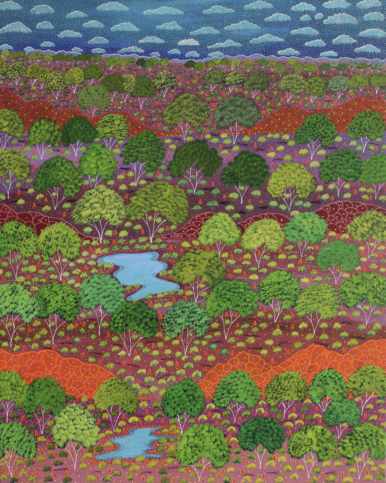 Selina Teece Pwerle, My Father's Country, 2021