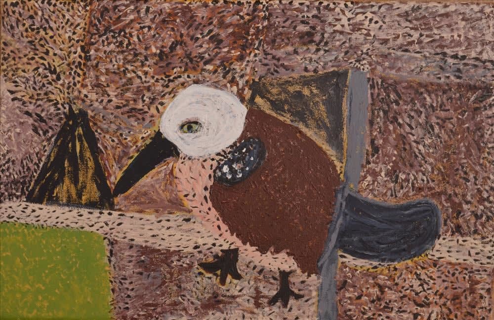 Jane Mervin, Tjulpu Nyaranyi Kutju - One Bird Standing, 2016
