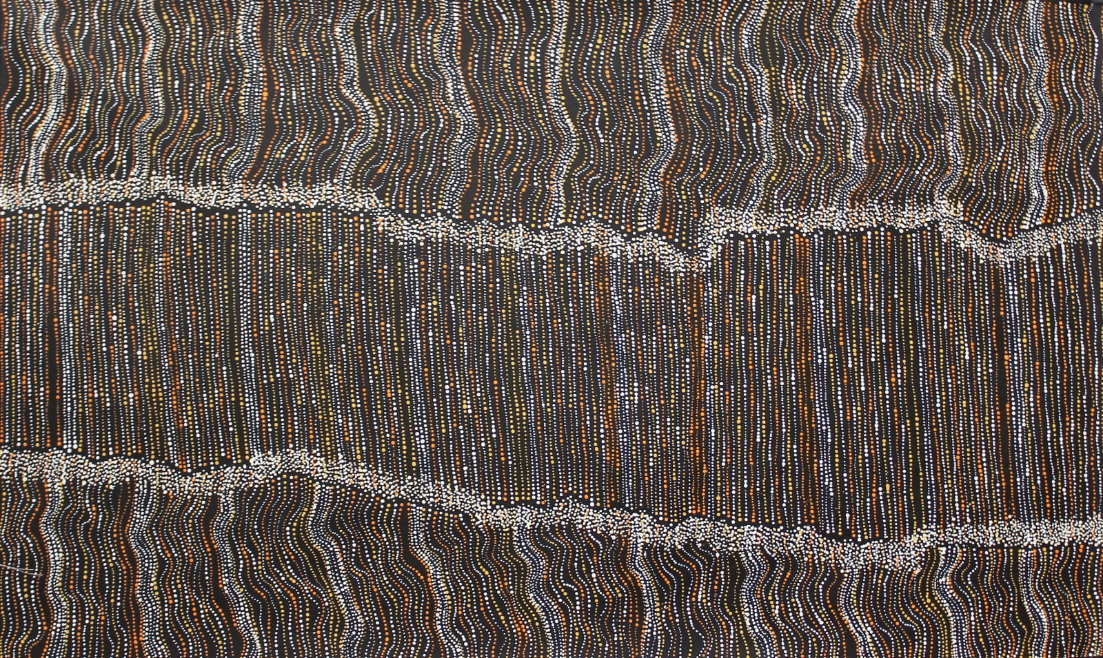 Chantelle Nampijinpa Robertson, Ngapa Jukurrpa (Water Dreaming) - Puyurru, 2023