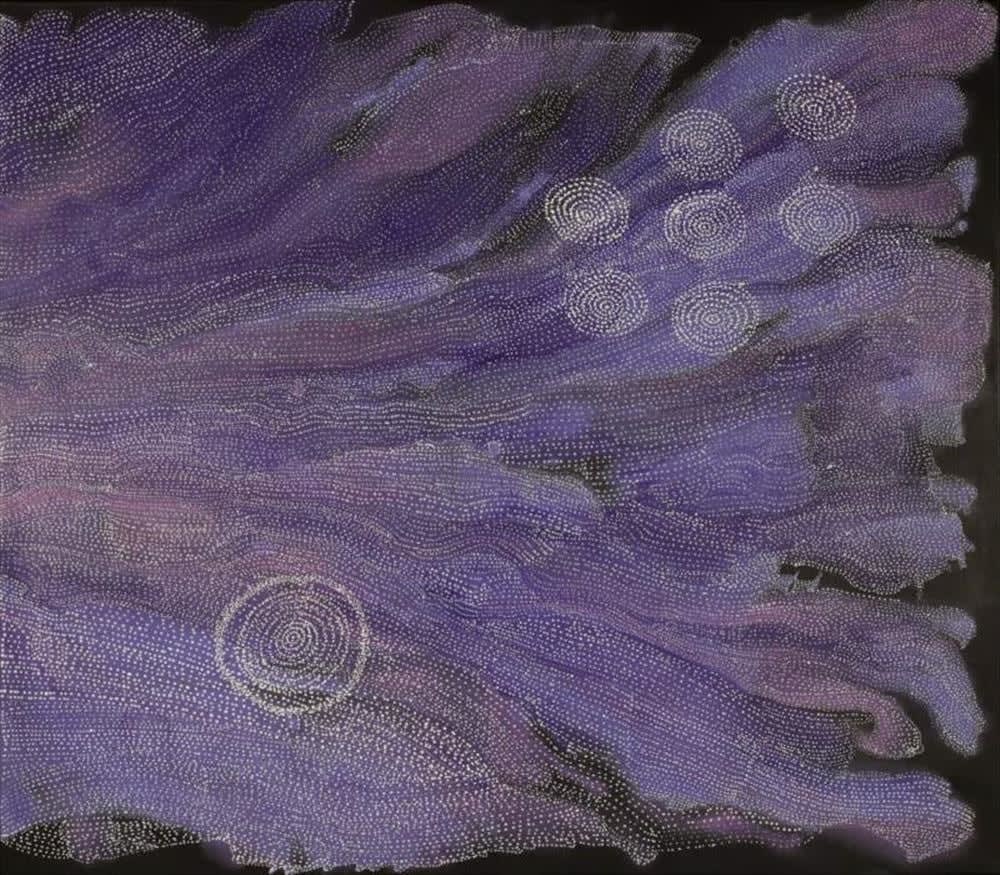 Athena Nangala Granites, Napaljarri- warnu Jukurrpa (Seven Sisters Dreaming), 2024