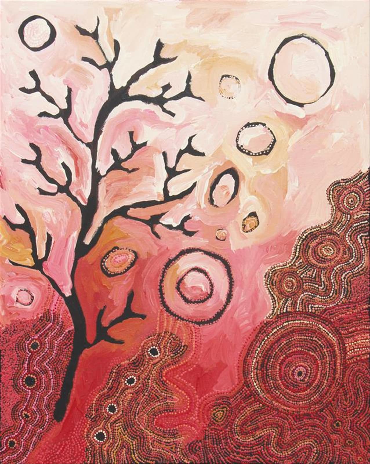 Rosalind Tjanyari & Judith Walkabout, Ngura (Country), 2021