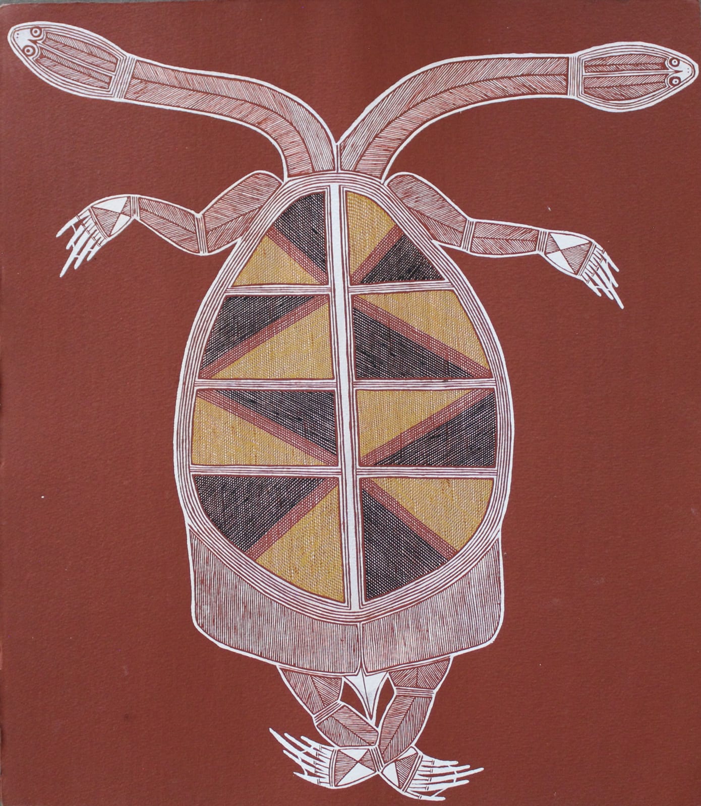 Maath Maralngurra, Ngalmangiyi Djang (Long-Necked Turtle Dreaming), 2018