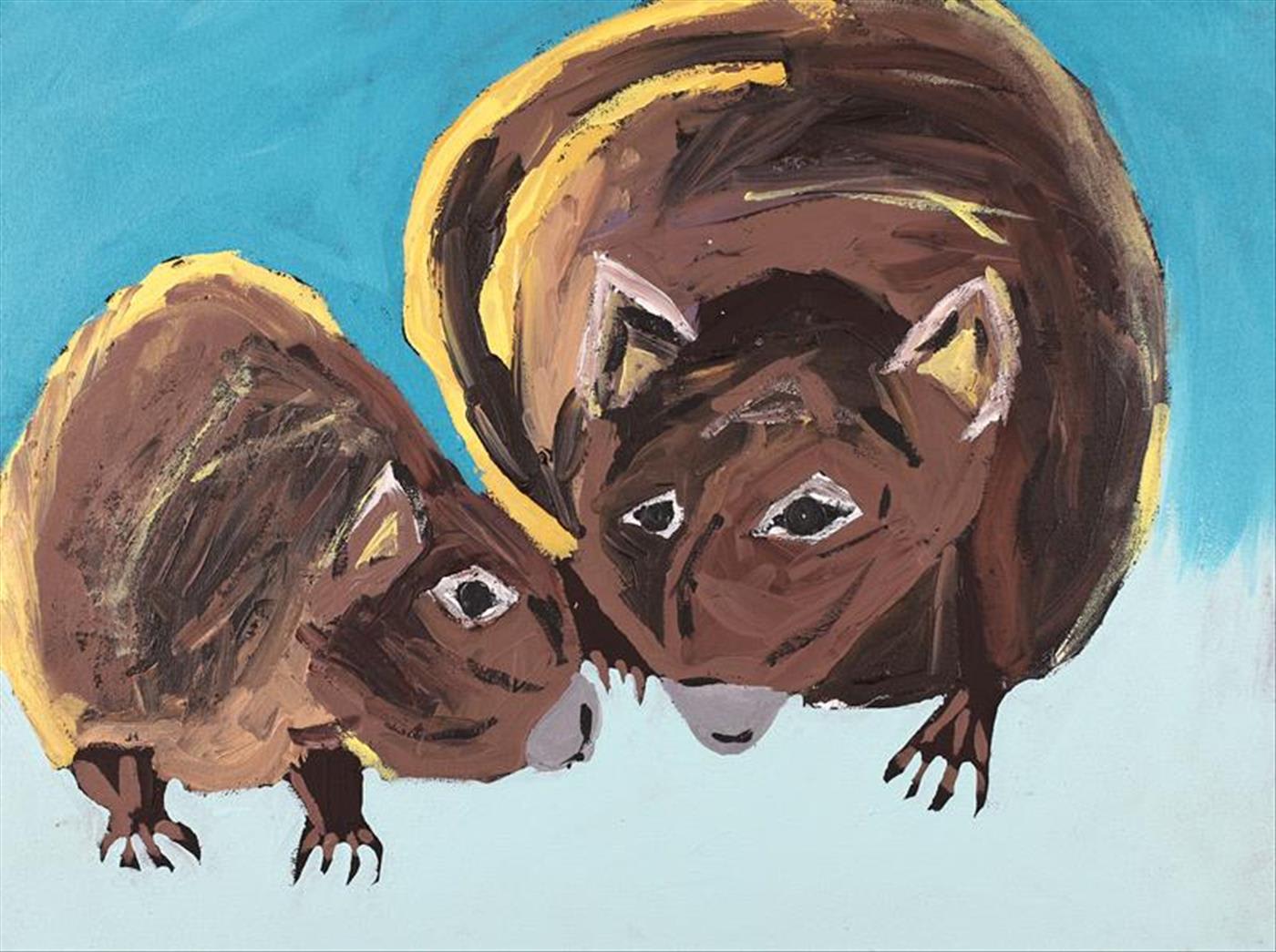 Cherylyn Napangardi Granites, Wombats, 2019