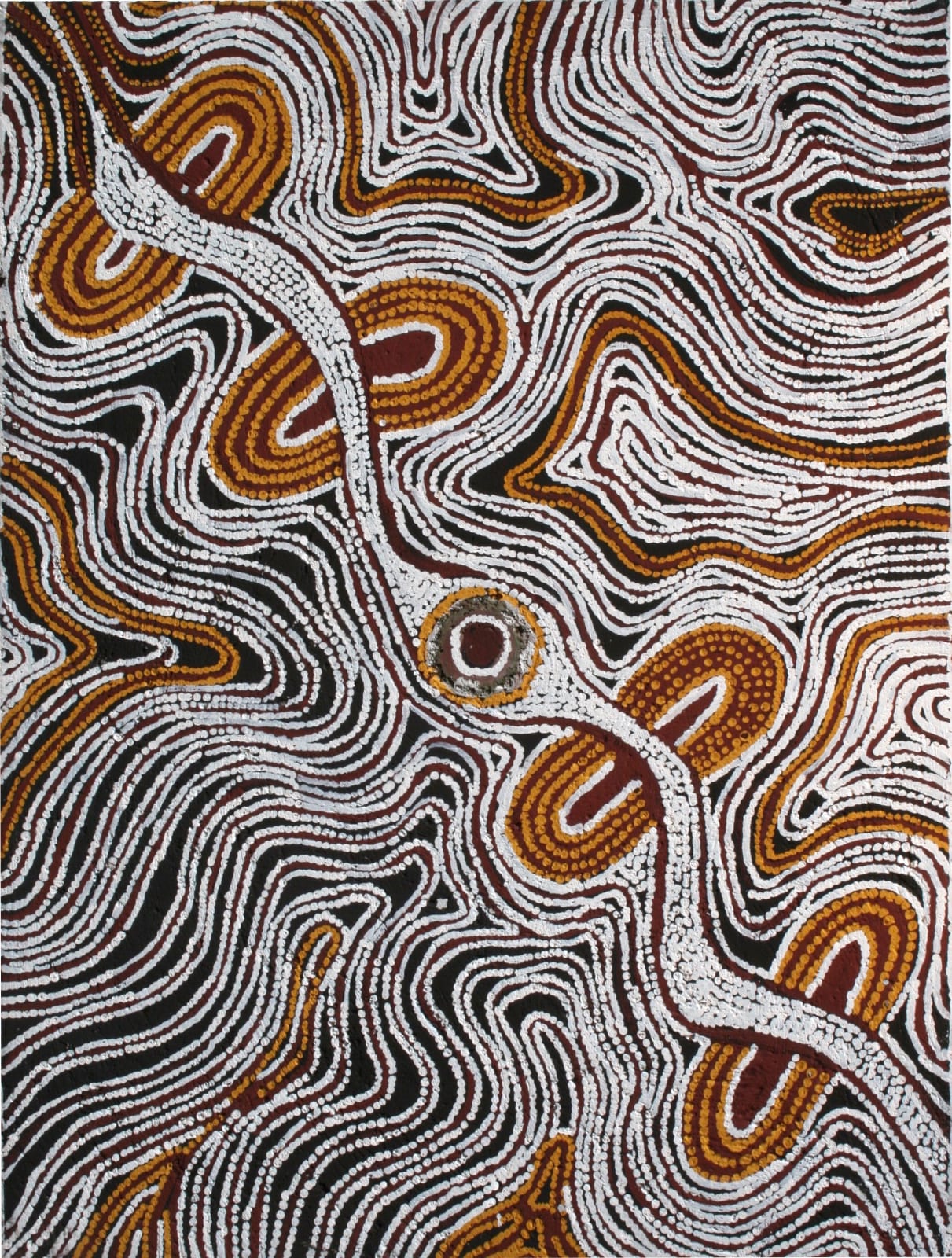Lloyd Kwilla, Bushfire Series - Kulyayi Waterhole, 2013