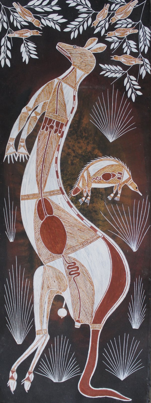 Graham Badari, Kolobarr (Antilopine Kangaroo) and Ngarrbek (Echidna), 2018