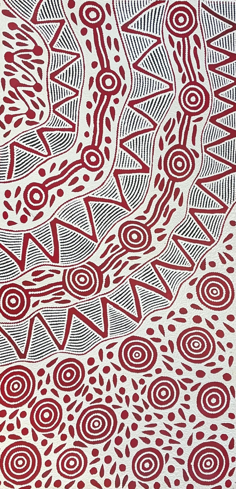 Ursula Napangardi Hudson, Pikilyi Jukurrpa (Vaughan Springs Dreaming), 2025