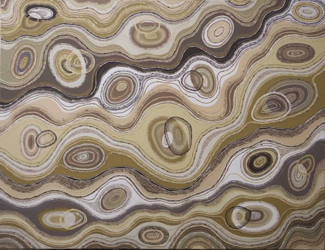 Michelle Lewis, Michelle's Tjala Dreaming (Honey Ant Dreaming), 2020