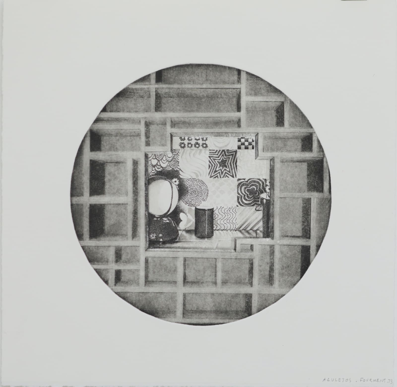 Clément Fourment, Tondo Azulejos, 2023