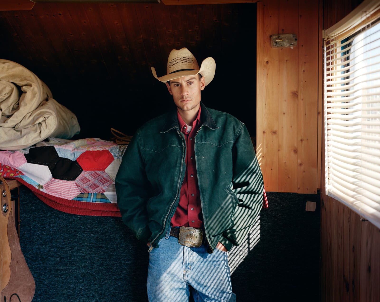 JANE HILTON, JUSTIN ANZ, RANCH HAND, OLNEY, TEXAS, 2009