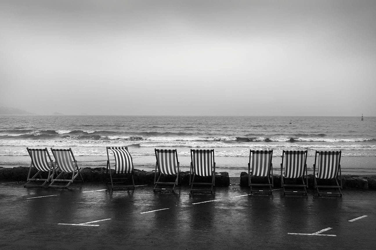 Roger Deakins, Empty Deck Chairs Paignton, 2015