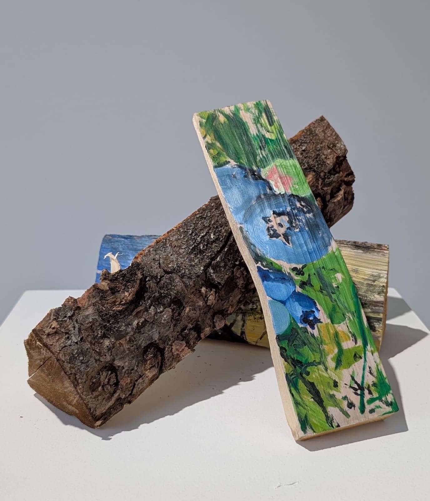 Zoe Ann Cardinal Cire, Cracklings 5 (Bush Blueberries), 2025