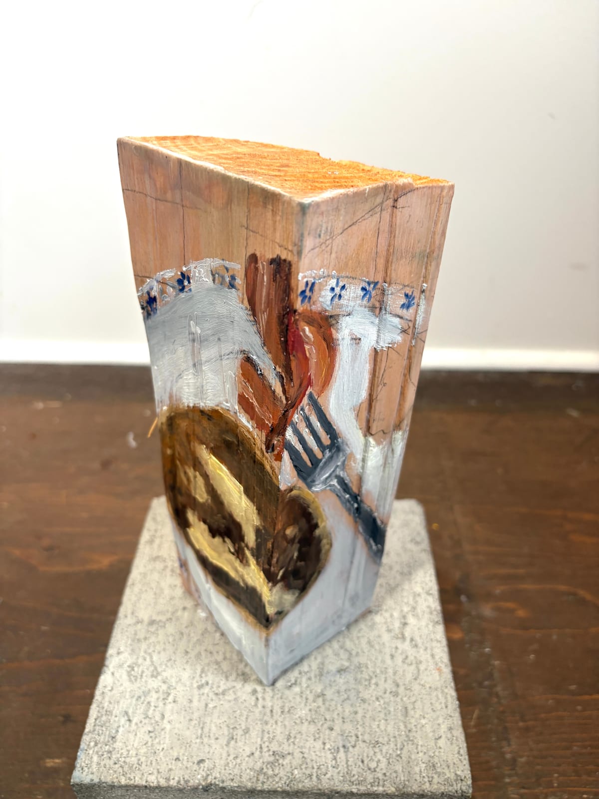 Zoe Ann Cardinal Cire, Cracklings 2 (Pancakes, Bacon, and a Paper Plate), 2025