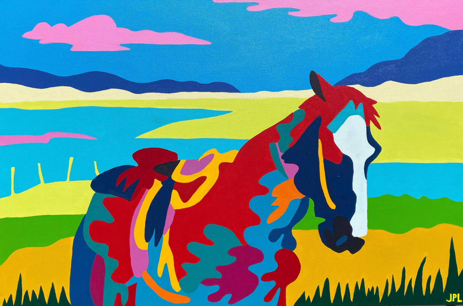 Jean Paul Langlois, A Saddled Horse 1, 2023