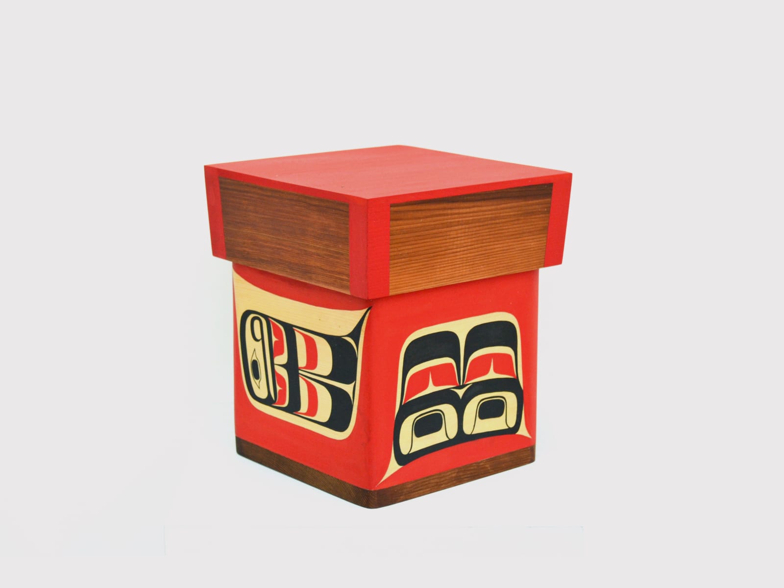 Dominique Wells, Eagle Bentwood Box, 2022