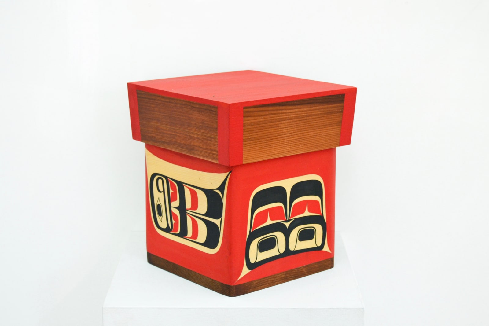 Dominique Wells, Eagle Bentwood Box, 2022