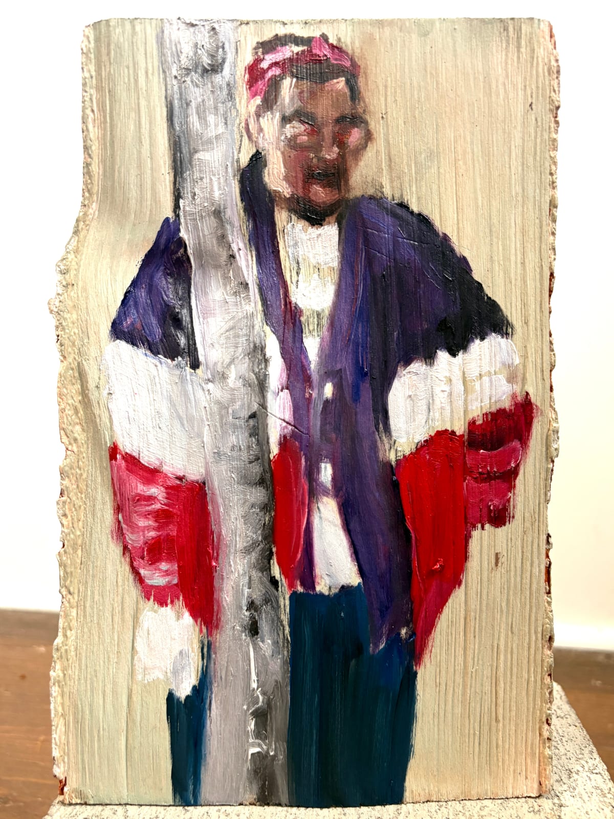 Zoe Ann Cardinal Cire, Cracklings 1 (Behind the Birch), 2025