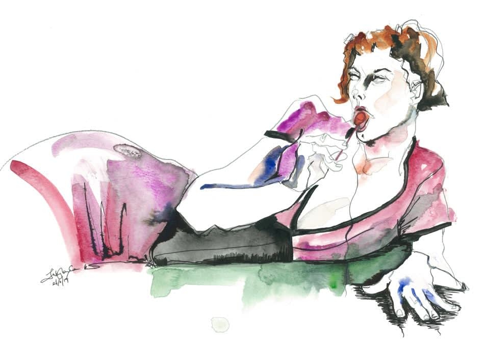 Layla Mohamed, Indigo and Lollipop, 2019