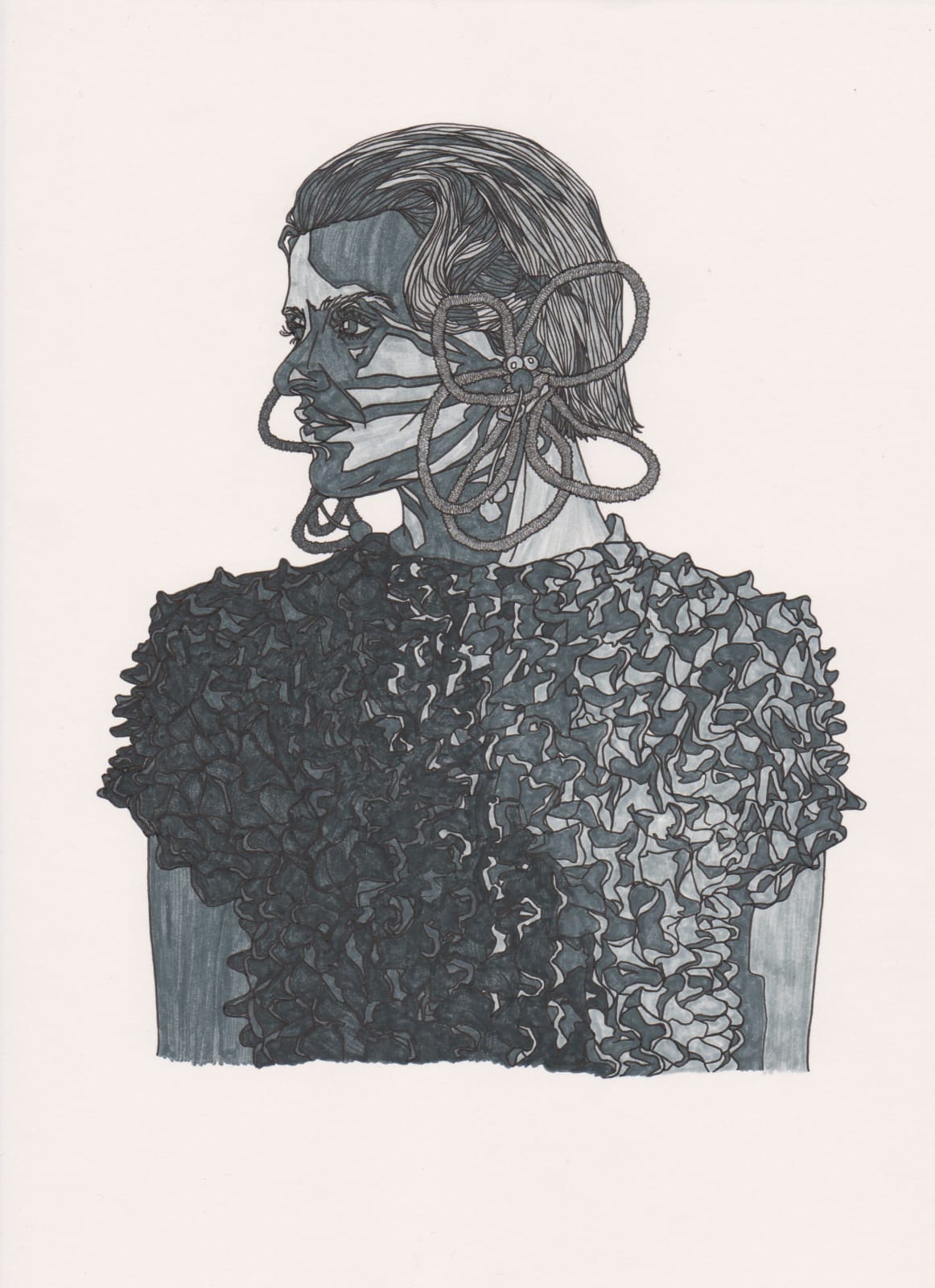DRAWING CABARET COUTURE, Clementine Baldo 02 by DCC Artist Natalie Thomas , 2023