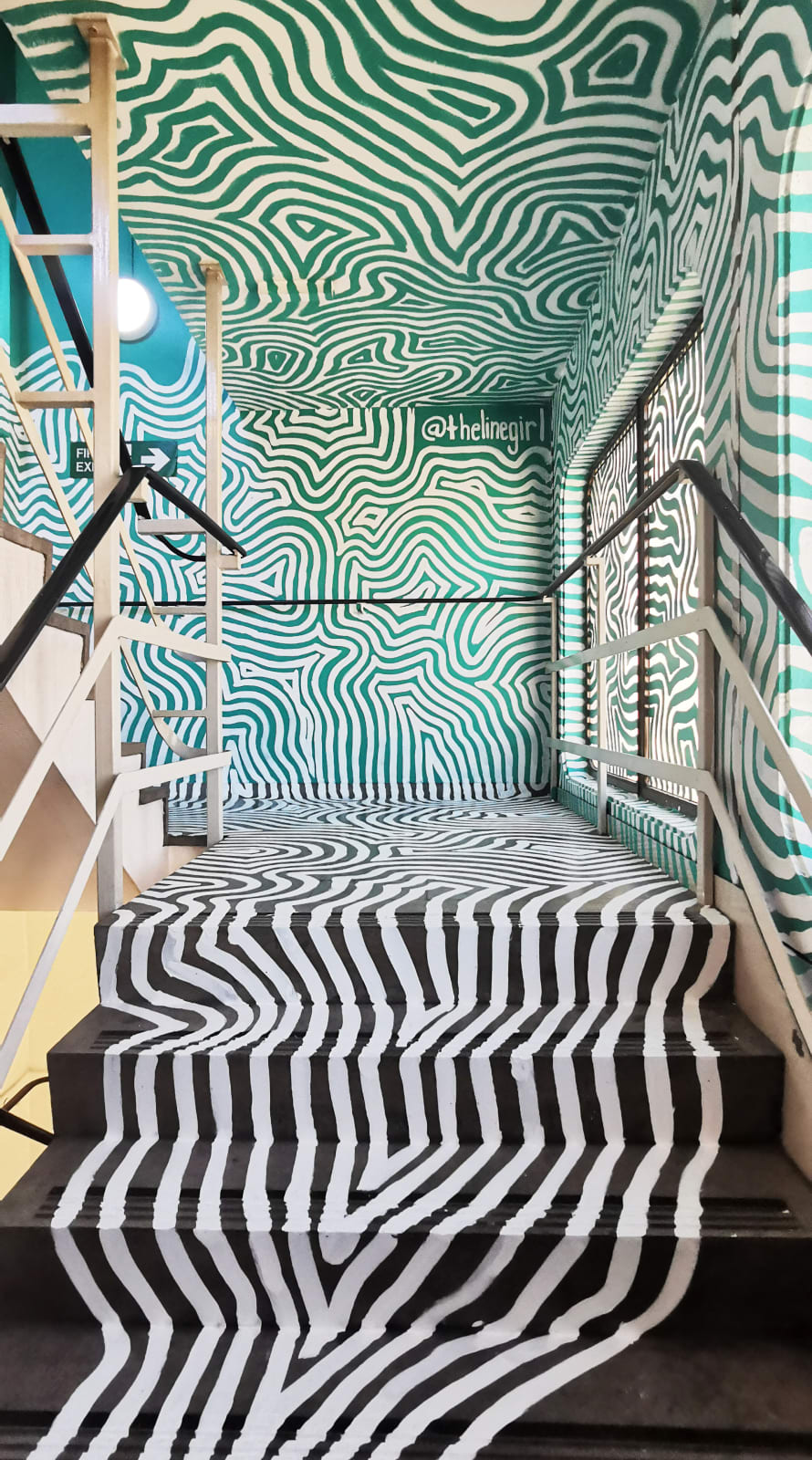 The Line Girl, Line Stairs, 2021