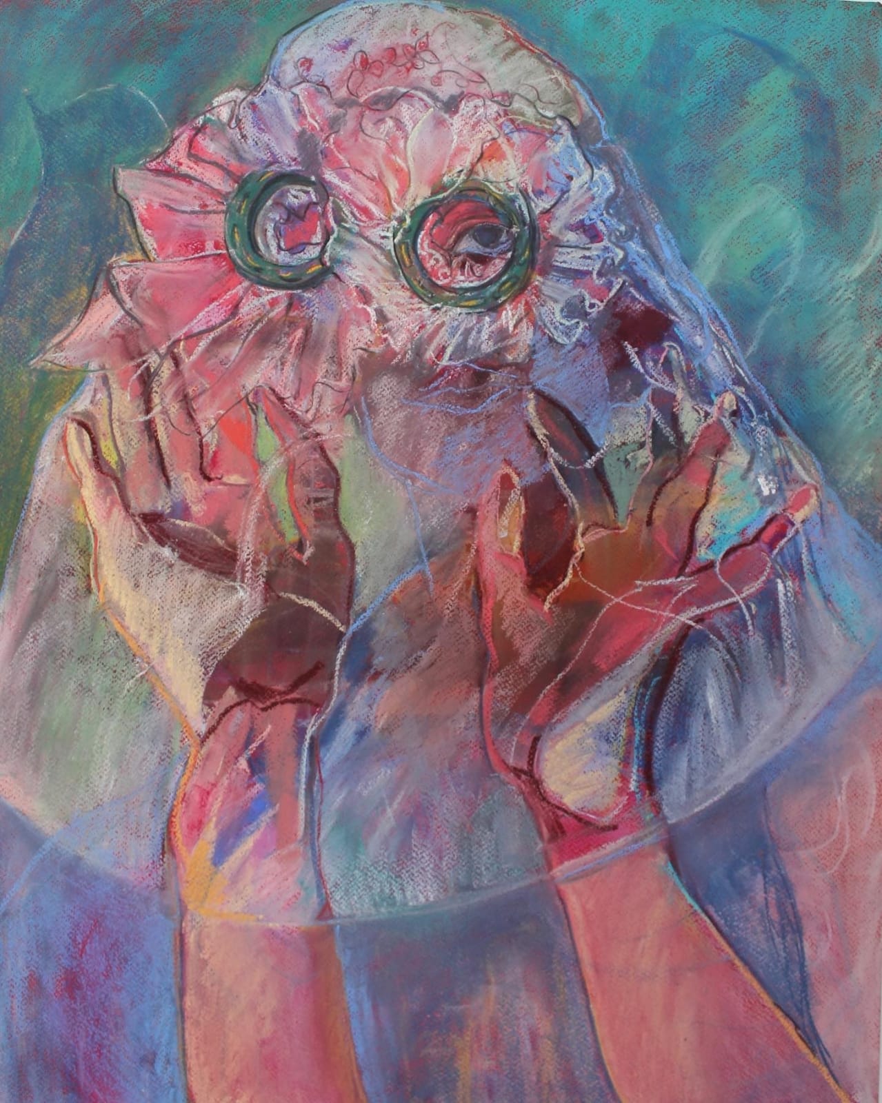 DRAWING CABARET COUTURE, Ophelia Veil by DCC Artist Vanessa Lawrence, 2022