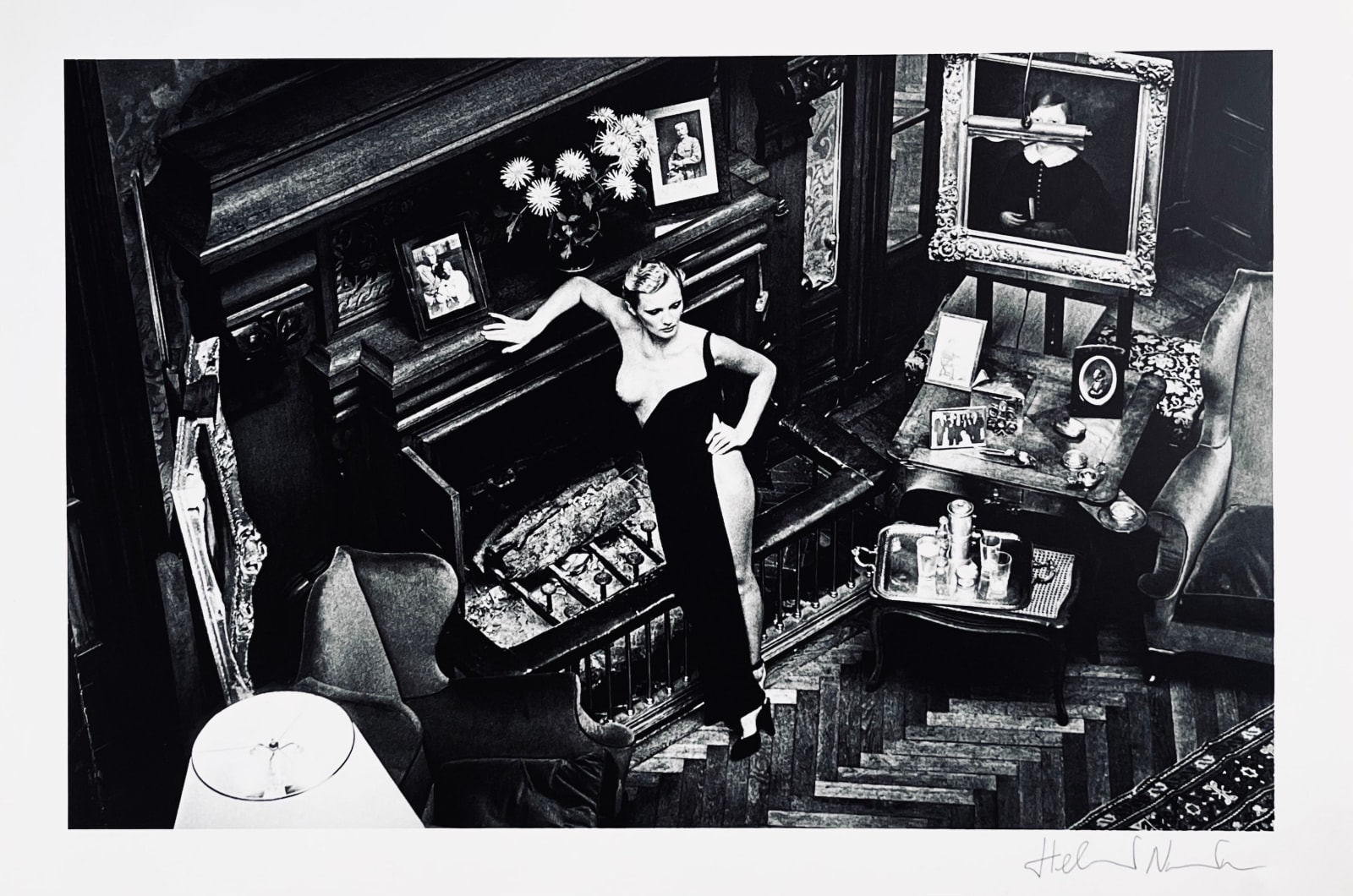 Helmut Newton, Roselyne, Chateau d'Arcangues (Salon) 1975, 1978