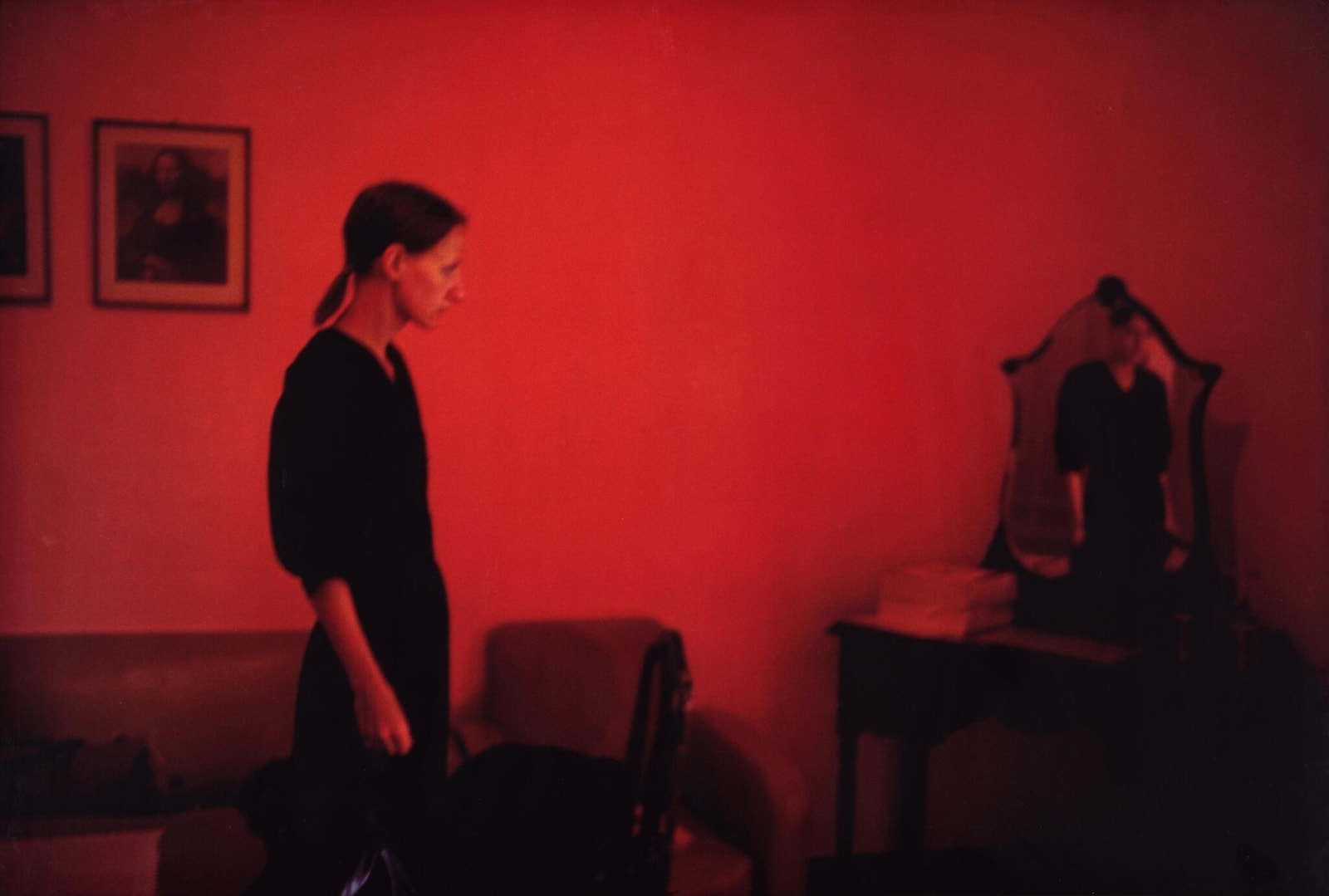 Nan Goldin, Suzanne With Mona Lisa, Mexico City 1981, 2025