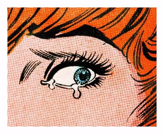 Anne Collier, Woman Crying, Comic, 2020