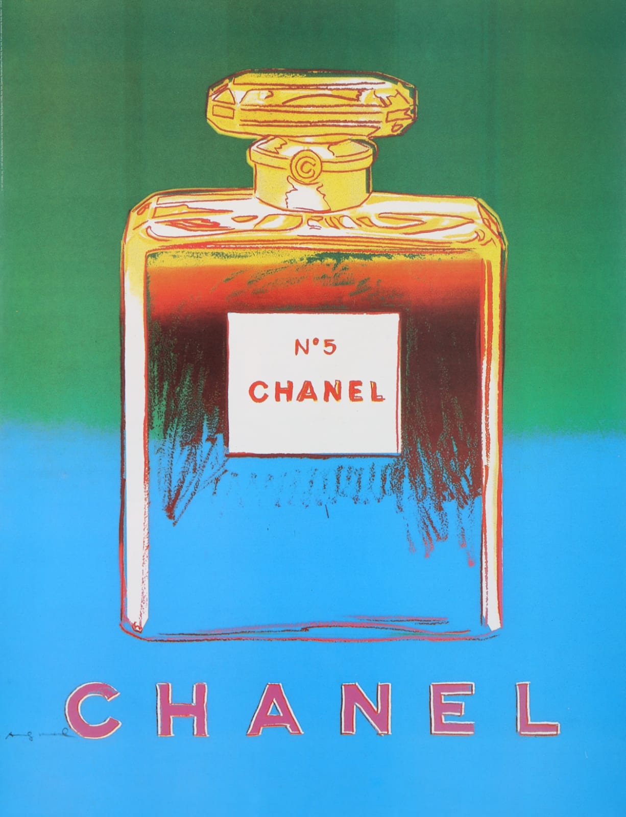 Andy Warhol, Chanel No 5, Blue/Green,, 1997