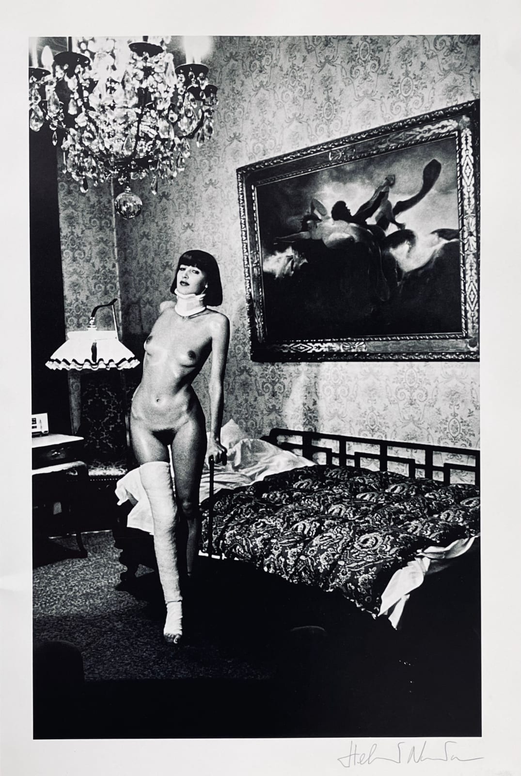 Helmut Newton, Jenny Kapitan, Pension Dorian, Berlin, 1978, 1978