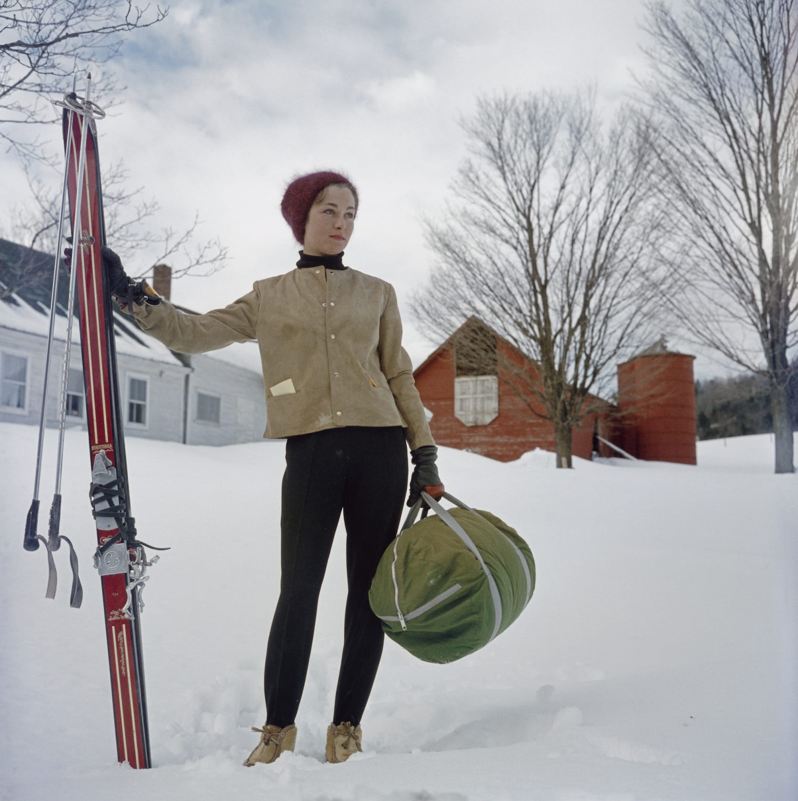 Slim Aarons, Skiing In Stowe, 1962