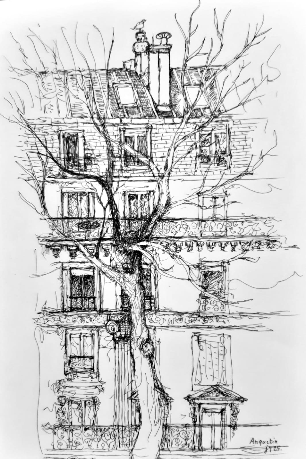 Jean-Yves Anquetin, Façade sur le boulevard Pereire, 2025