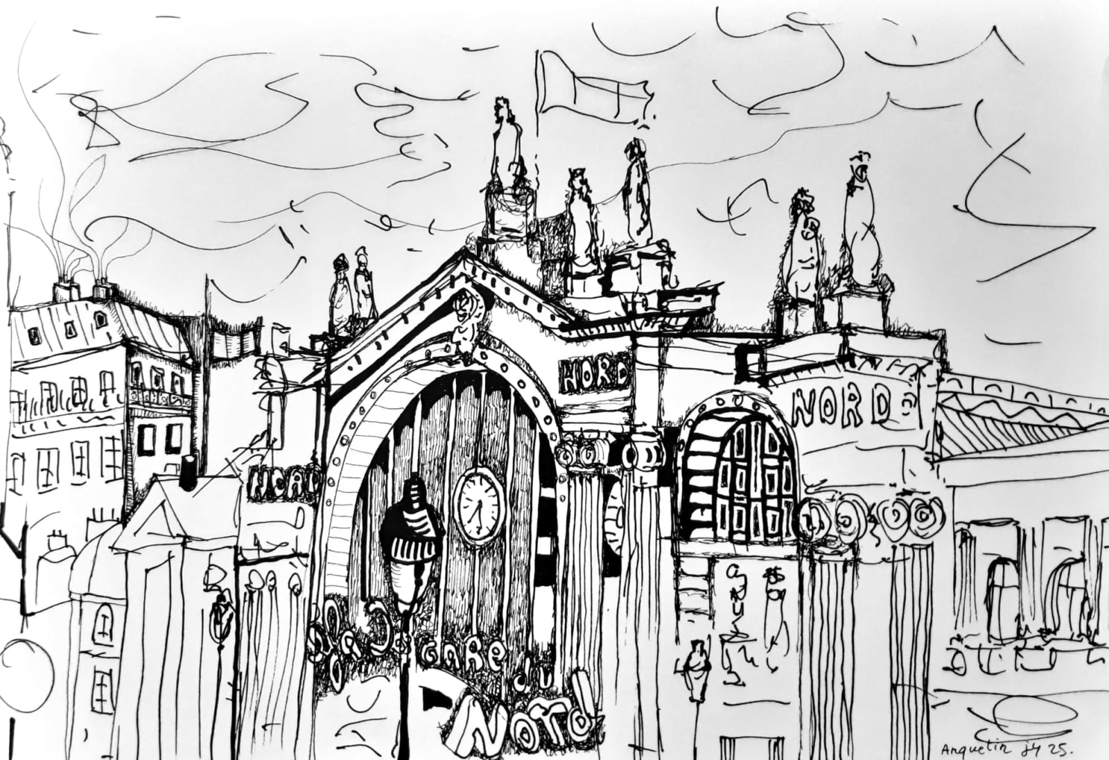 Jean-Yves Anquetin, Gare du Nord, 2025