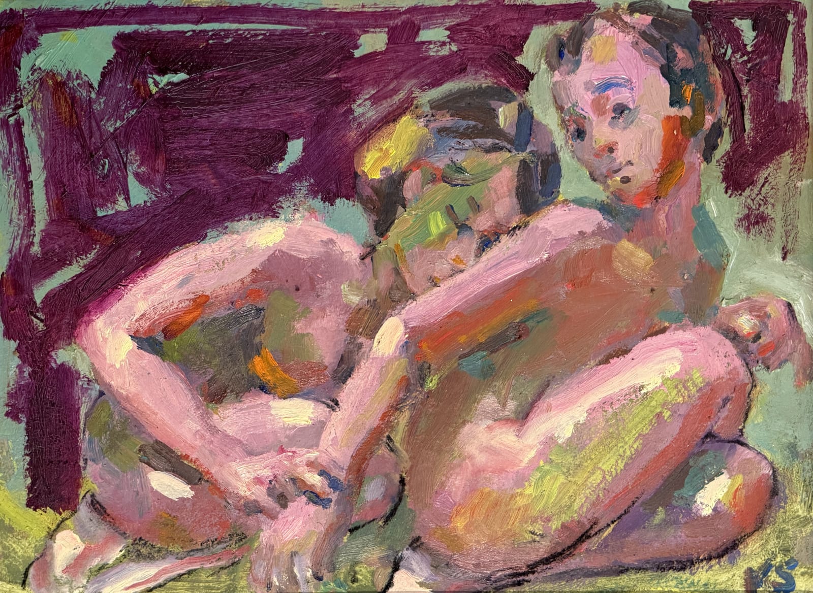 Kevin Sinnott, Young Couple on Green, 2024